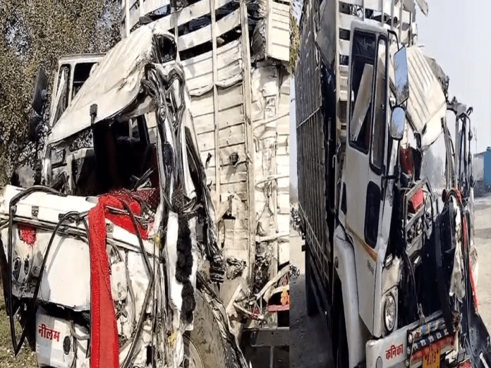 rajasthan jodhpur road accident two trucks collided 3 people died in bilara