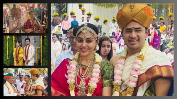 BJP MP Tejasvi Surya got married, Karnataka's famous singer Shivashri Skandaprasad became his life partner